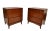 American Classic Wood Brass Night Stand Bedside Tables Mid-Century Modern - Pair For Sale - Image 11 of 11