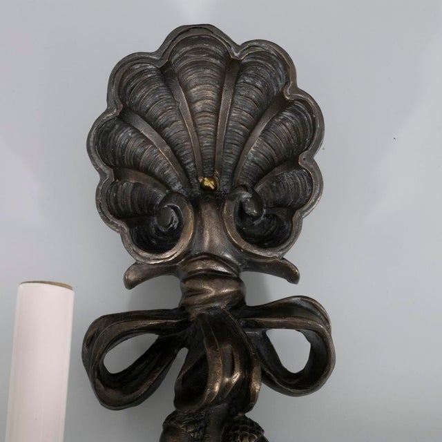 Large Napoleon III style bronze wall sconce For Sale - Image 11 of 13