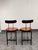 2010s Michael Oren Design Custom Porter Place Style Swivel Faux Leather Counter Stools, Pair For Sale - Image 5 of 12