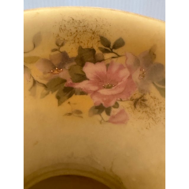 1940"s Abingdon Potteries Usa Art Deco Ceramic Hand Painted Glazed Finish Vase Floral and Birds Decor For Sale In New York - Image 6 of 18