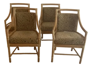 Vintage “Target” Back McQuire Side Chairs