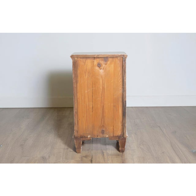 Wood Swedish Gustavian 1880s Light Gray Nightstands with Drawers and Doors, a Pair For Sale - Image 7 of 7