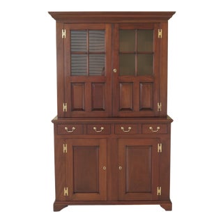 1970s Vintage Kittinger Model Williamsburg Mahogany Cupboard For Sale