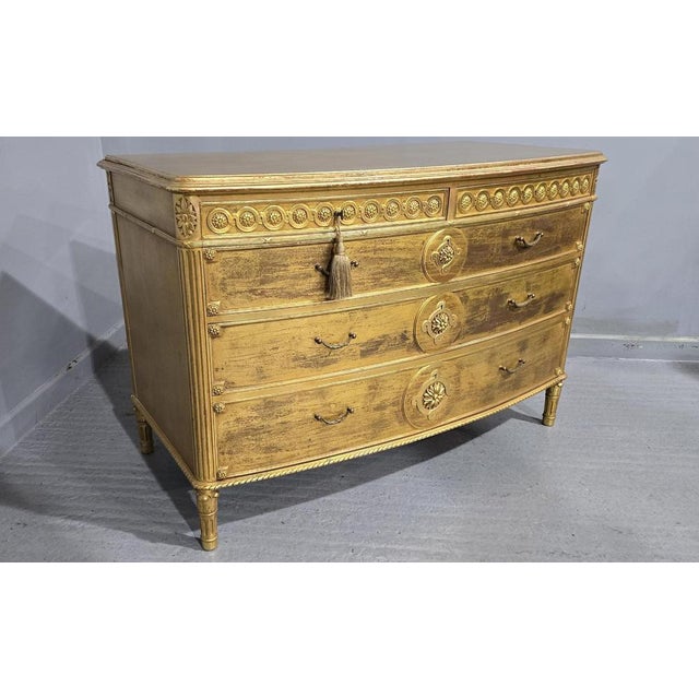 French Gilded Chest of Drawers For Sale - Image 13 of 17