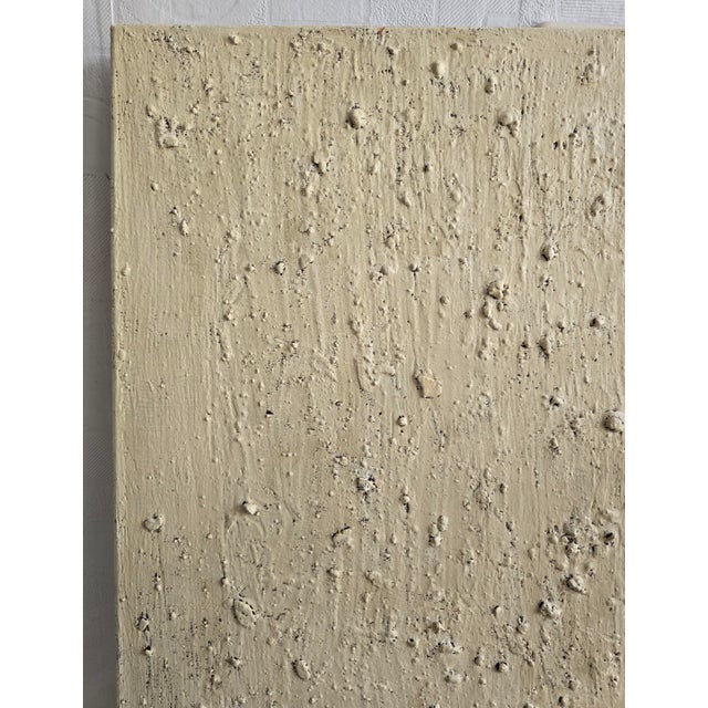 2020s California Beach #3 — Natural Palette Abstract Relief Seascape Oil Painting For Sale - Image 5 of 9