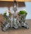 Early 20th Century French Silver Bouillotte Lamp With Flower Vases For Sale - Image 4 of 11