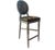 Not Yet Made - Made To Order Medallion Louie Bar Stool - Tan/Black Brindle Cowhide / Copper Painted Frame For Sale - Image 5 of 5