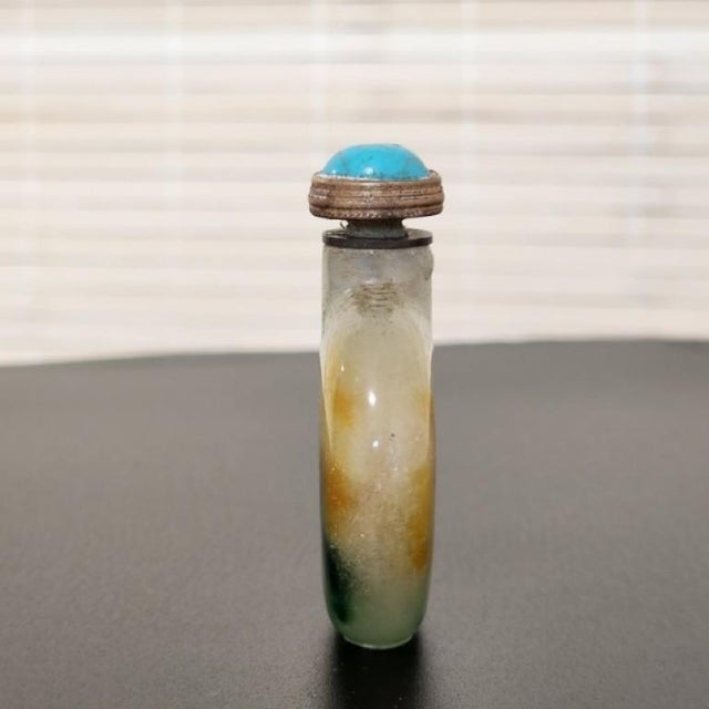 Late Qing–Republic Chinese Mottled Peking Glass Snuff Bottle For Sale - Image 17 of 18