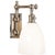 Traditional Chapman & Myers for Visual Comfort Signature Pimlico Single Light in Polished Nickel with White Glass For Sale - Image 3 of 5