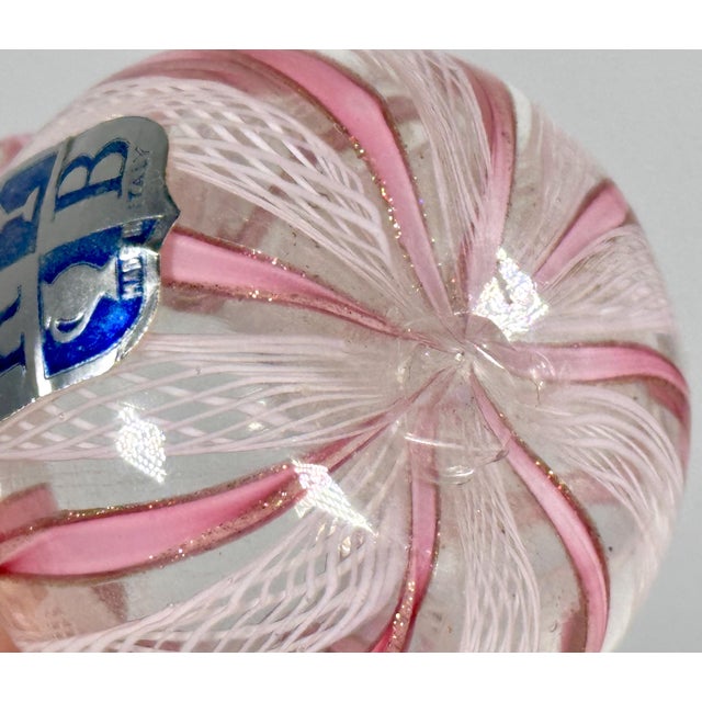 Venetian Murano Art Glass Zanfirico Latticino Aventurine Collection For Sale - Image 9 of 10