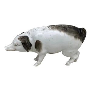 German Porcelain Pig Circa 1900