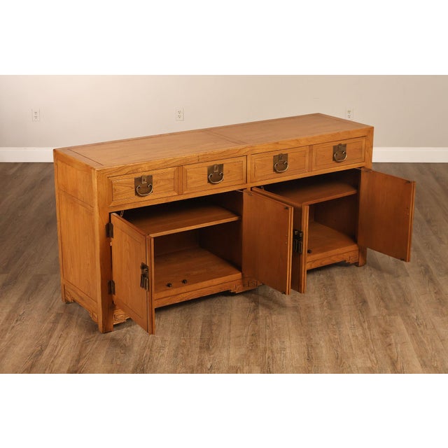 Baker Furniture Company Baker Asian Style Hardwood Buffet Sideboard For Sale - Image 4 of 18