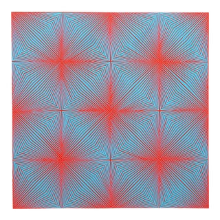 Roy Ahlgren, "Galaxy Vi", Op Art Screenprint For Sale