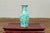 Vintage Chinese Turquoise Vase with Spotted Design and Hexagonal Neck For Sale - Image 9 of 10