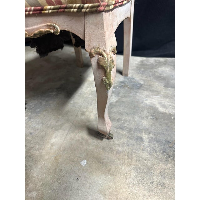Ivory Late 19th Century Rococo Revival–Style Ivory and Gold Pierced-Back Side Chair For Sale - Image 8 of 11