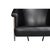 Black Leather Tub Chair For Sale - Image 9 of 11