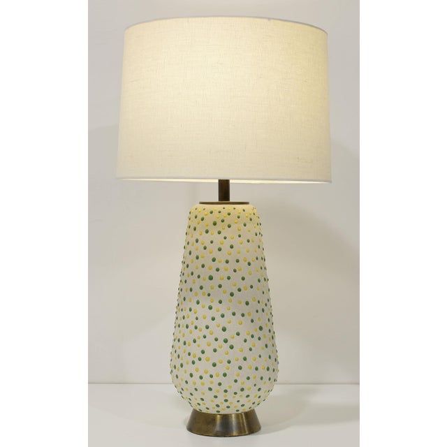 White 1950s Mid Century Modern Table Lamps Signed - a Pair For Sale - Image 8 of 8