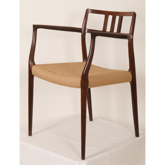 Brown Danish Armchair in Hardwood by Niels Otto Møller For Sale - Image 8 of 16
