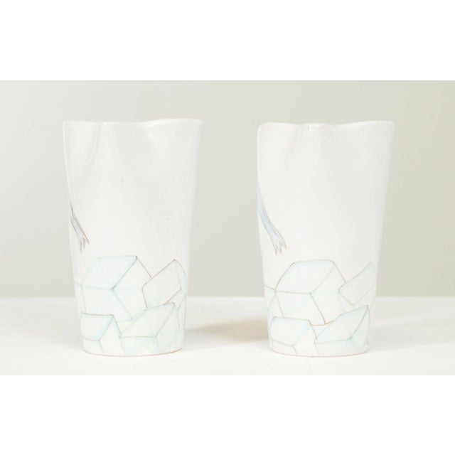 Ernestine Salerno Italian Ceramic Cups- a Pair For Sale - Image 4 of 13