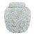 Chinese Export Blanc De Chine Style Tozai Porcelain Ginger Jar W/ Applied Roses For Sale