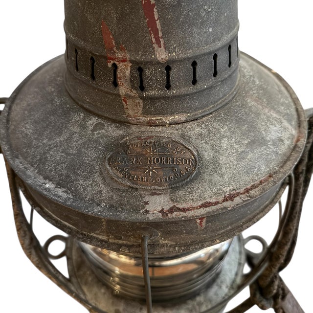 Metal 19th Century American Ship's Lantern by Frank Morrison Company For Sale - Image 7 of 13