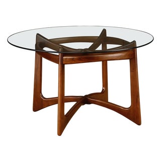 Adrian Pearsall for Craft Associates 'Compass' Dining Table in Walnut, 1960s For Sale