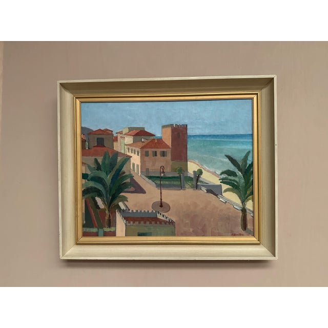 K. Berthel, Motif from Italy, 1949, Oil Painting on Canvas, Framed For Sale - Image 14 of 18