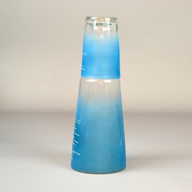 Art Nouveau Water Carafe with Glass, 1890s, Set of 2 For Sale - Image 6 of 10