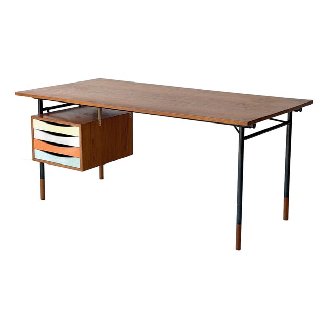 1950s Bo69 Nyhaven Desk Attributed to Finn Juhl for Bovirke For Sale