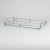 Mid-Century Modern Mid-Century Angular Glass Tray with Chrome Handles For Sale - Image 3 of 4