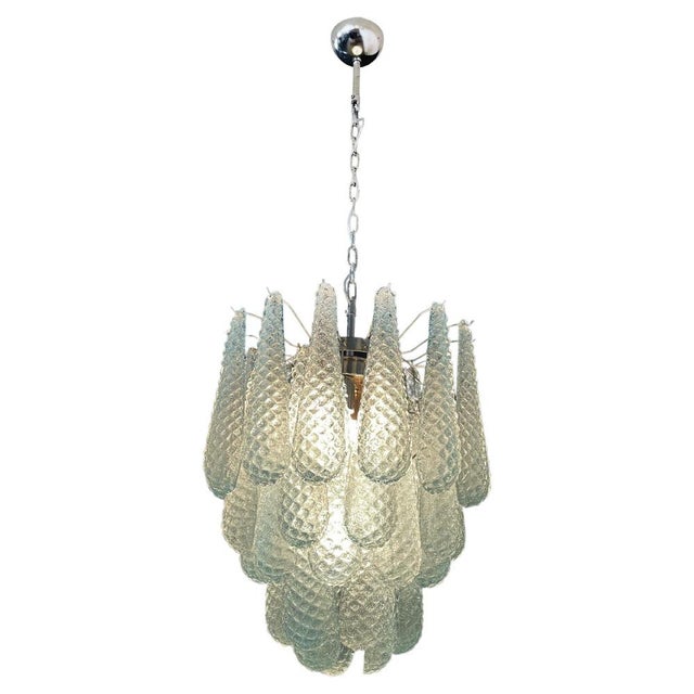 1990s Italian Murano Glass Chandeliers, 1990, Set of 2 For Sale - Image 5 of 16