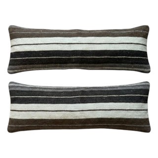 Turkish Bedding Kilim Pillow Cover 16'' X 47'' - Set of Two For Sale