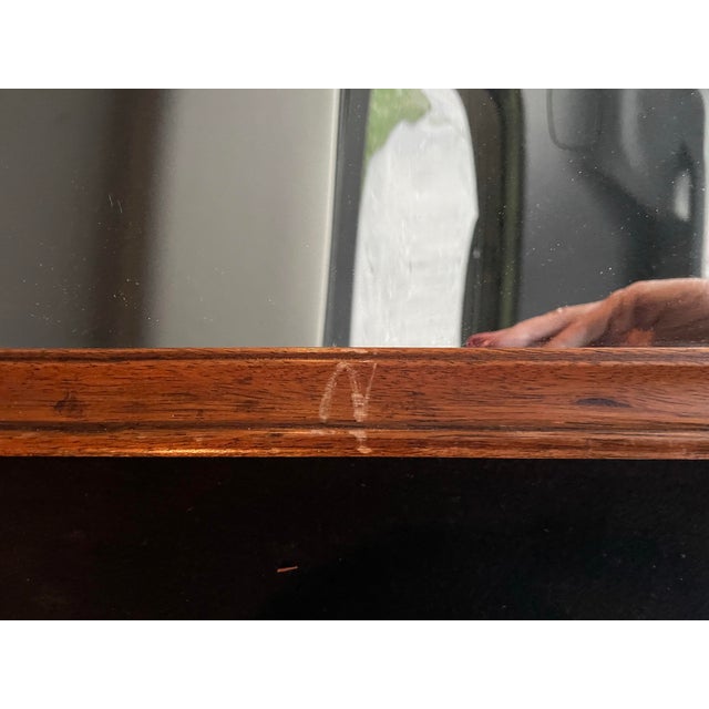 Wood Wooden Carved Basket Mirror For Sale - Image 7 of 11