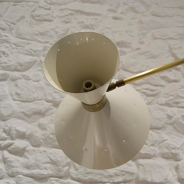 Mid-Century Italian Counterweight Ceiling Lamp in the style of Stilnovo, 1960s For Sale - Image 5 of 7