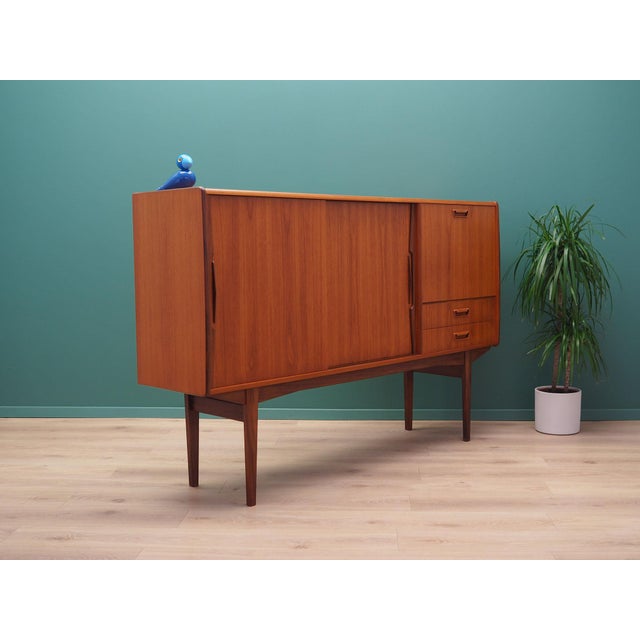 Danish Teak Highboard, 1960s For Sale - Image 10 of 15