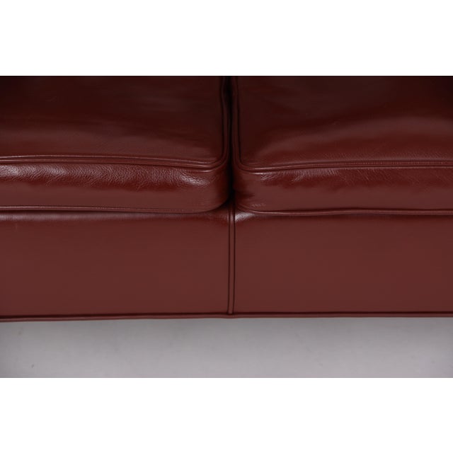 Models 2292, 2207, 2204 and 2202 Living Room Set in Leather by Børge Mogensen for Fredecia Furniture, Denmark, 2006, Set of 4 For Sale - Image 18 of 18