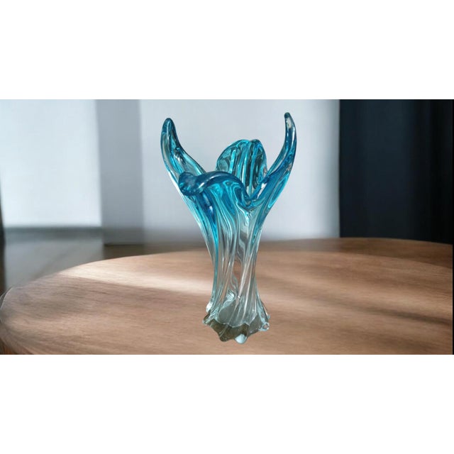 Mid-Century Modern Murano Glass Vase, 1970s For Sale - Image 3 of 3