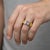 Not Yet Made - Made To Order Amethyst Solitaire Ring for Men Silver, Gold, Size 9.5 For Sale - Image 5 of 6