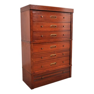 Modular Mahogany Chest of Drawers, 1950s For Sale