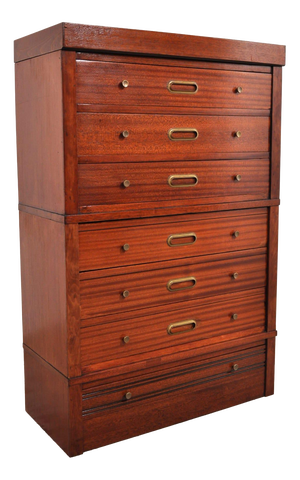 Modular Mahogany Chest of Drawers, 1950s