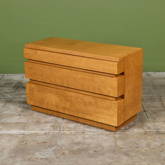 Pair of Dan Johnson Three Drawer Dressers for Hayden Hall For Sale - Image 9 of 12