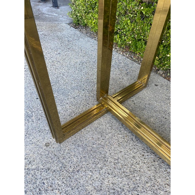 Vintage Brass and Glass Dining Table For Sale - Image 17 of 17
