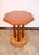 Wood Vintage Coffee Table in Beech Wood and Leather, 1920s For Sale - Image 7 of 8