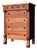 Early 20th Century Quartersawn Oak Chest of Drawers, Turn-of-the-Century For Sale