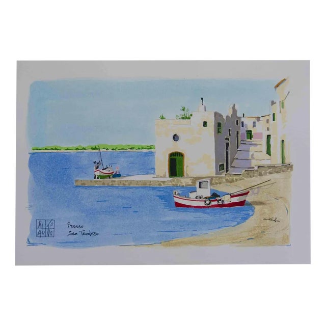 Aldo Riso, Presso San Teodoro, Lithograph, 2003 For Sale
