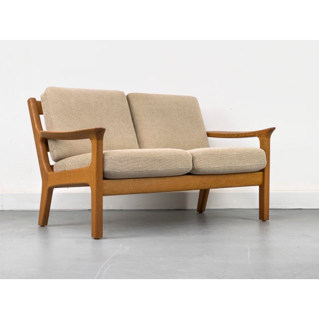 Mid-Century Modern Vintage Danish Oak Sofa by Juul Kristensen, 1970s For Sale - Image 3 of 18