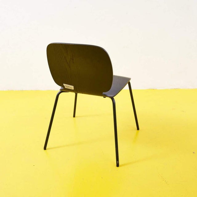 Vintage Black Wooden Chair For Sale - Image 5 of 6