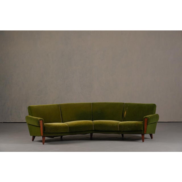 Vintage Danish Boomerang Sofa, Denmark, 1960s For Sale - Image 4 of 15