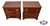 Vintage Pair Mahogany Nightstands Chippendale Chests With Pull Out For Sale