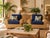 Beautiful pair of vintage Ralph Lauren style coastal club chairs featuring natural woven seagrass frames, rolled arms, and...